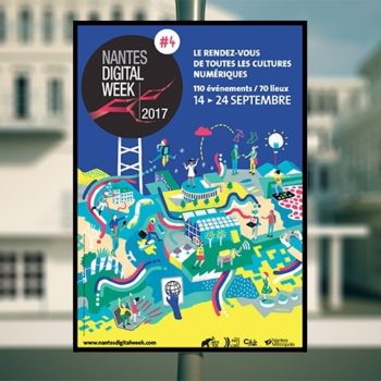 Le visuel 2017 de Nantes Digital Week