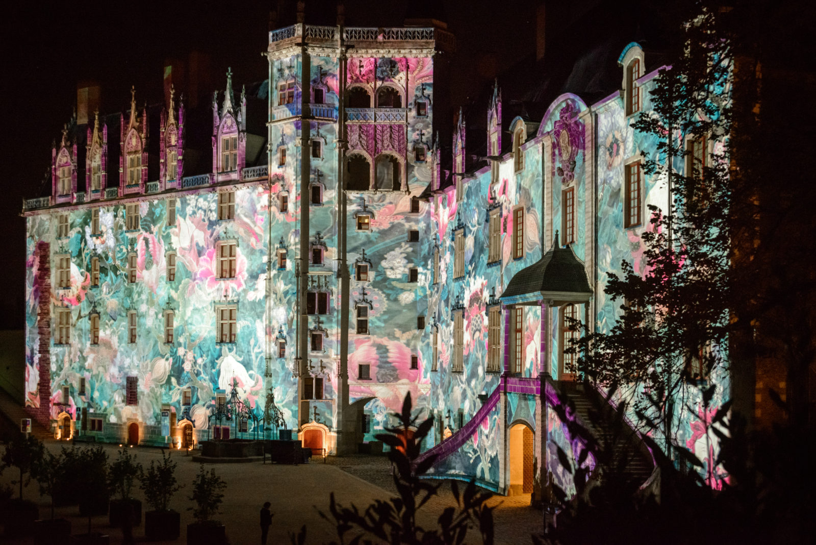 Festival Scopitone - Mapping au Château des Ducs de Bretagne - Nantes Digital Week 2022