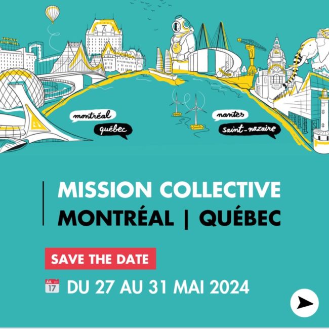 Mission collective Nantes-Québec : du 27 au 31 mai 2024 !